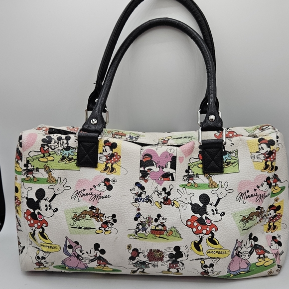 Disneyland Resorts Mickey & Minnie comic limited edition satchel handbag - Picture 2 of 15